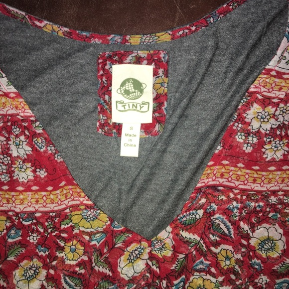 Anthropologie Tiny Floral Print Cap Sleeve Top - Picture 16 of 16